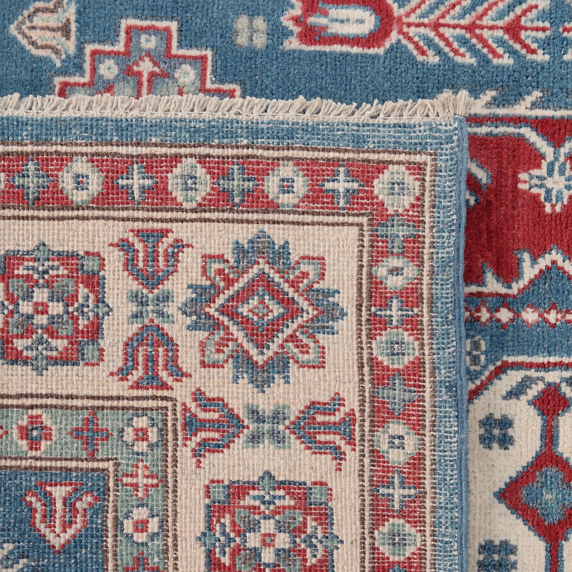 130cm x 185cm Hand Knotted Kazak Rug
