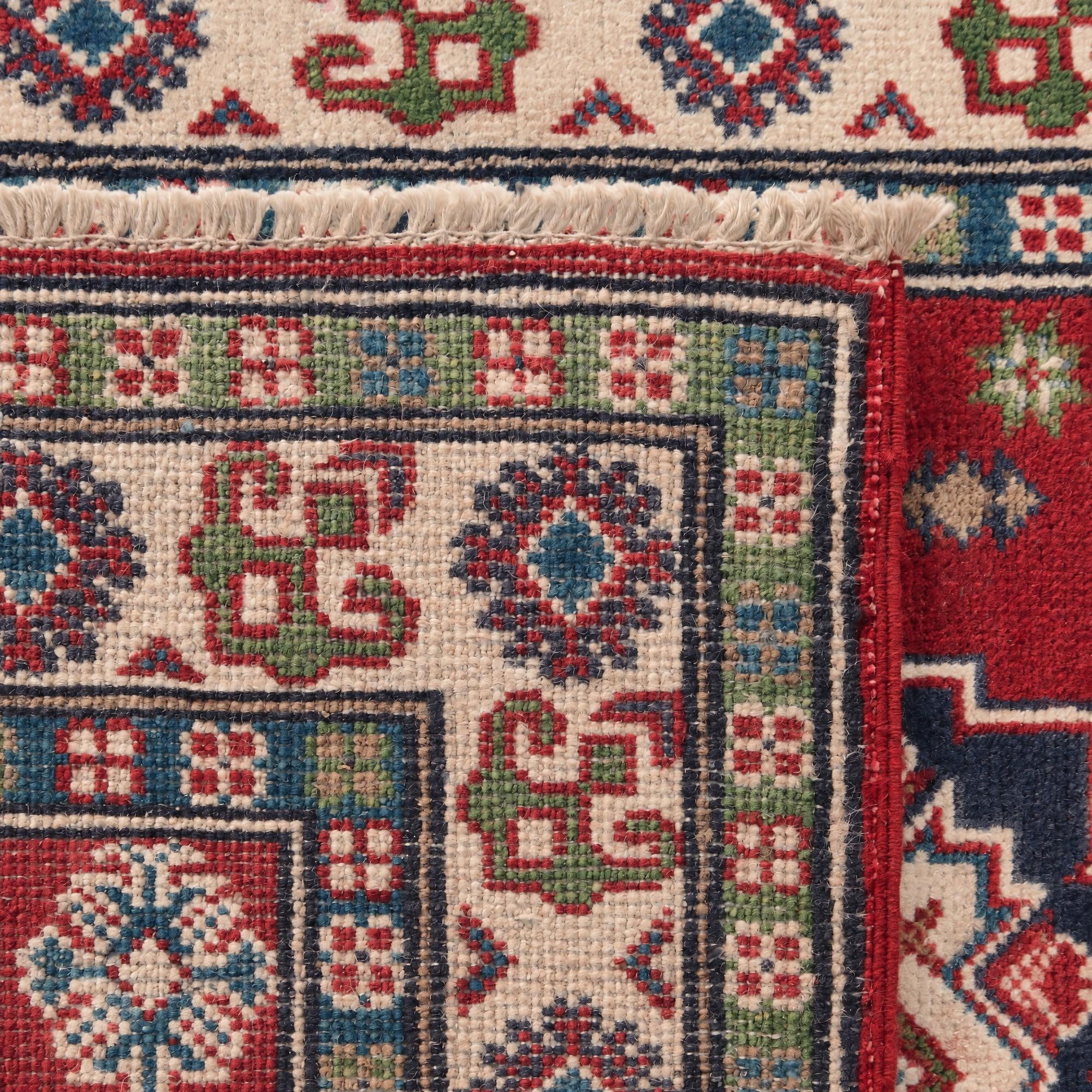 85cm x 130cm Handgeknüpft Kazak Teppich