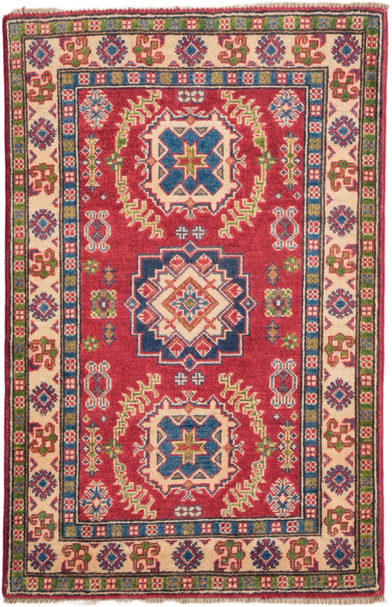 2' 9 x 4' 3 Hand Knotted Kazak Rug