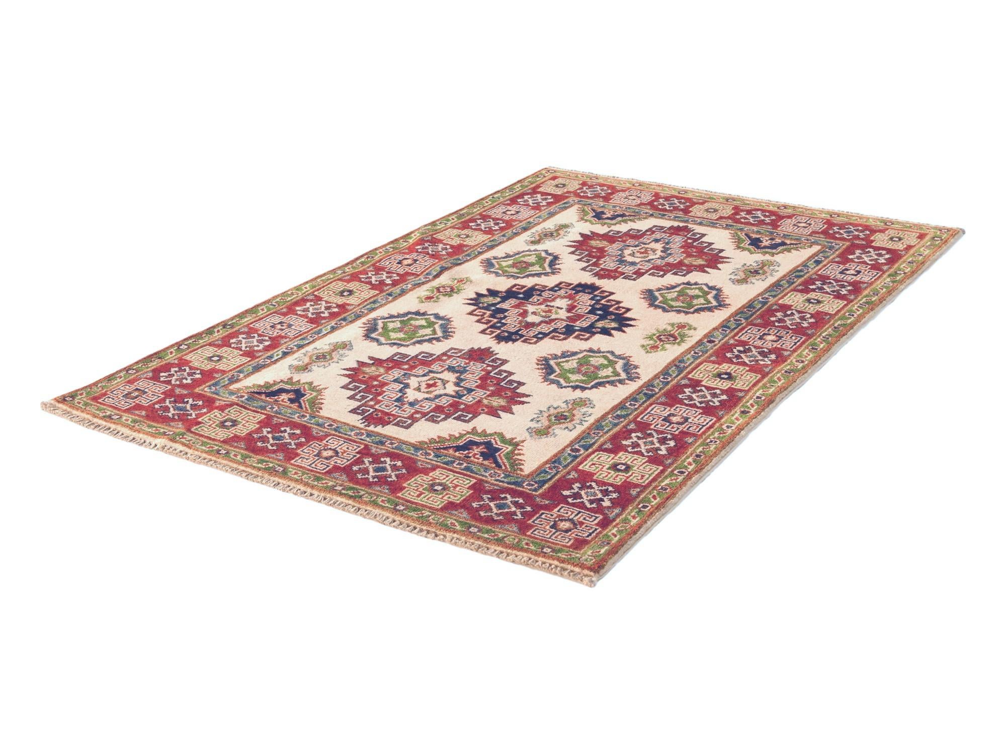 3' 3 x 4' 11 Hand Knotted Kazak Rug