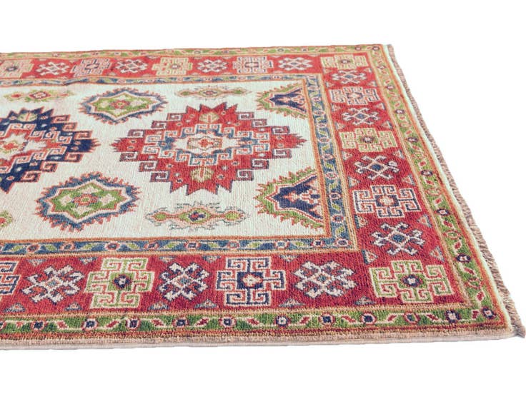 Detail image of 3' 3 x 4' 11 Hand Knotted Kazak Rug
