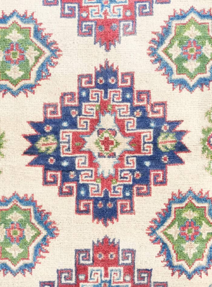 Detail image of 3' 3 x 4' 11 Hand Knotted Kazak Rug