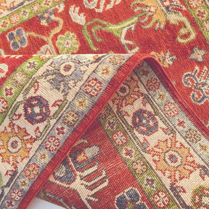 3' 4 x 4' 11 Hand Knotted Kazak Rug