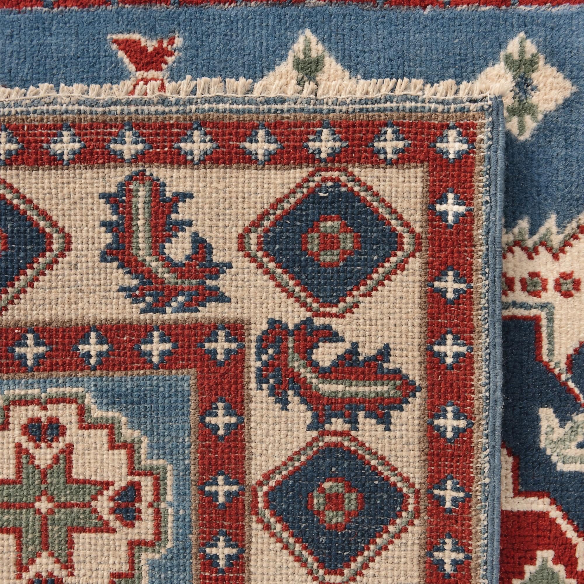 105cm x 155cm Hand Knotted Kazak Rug