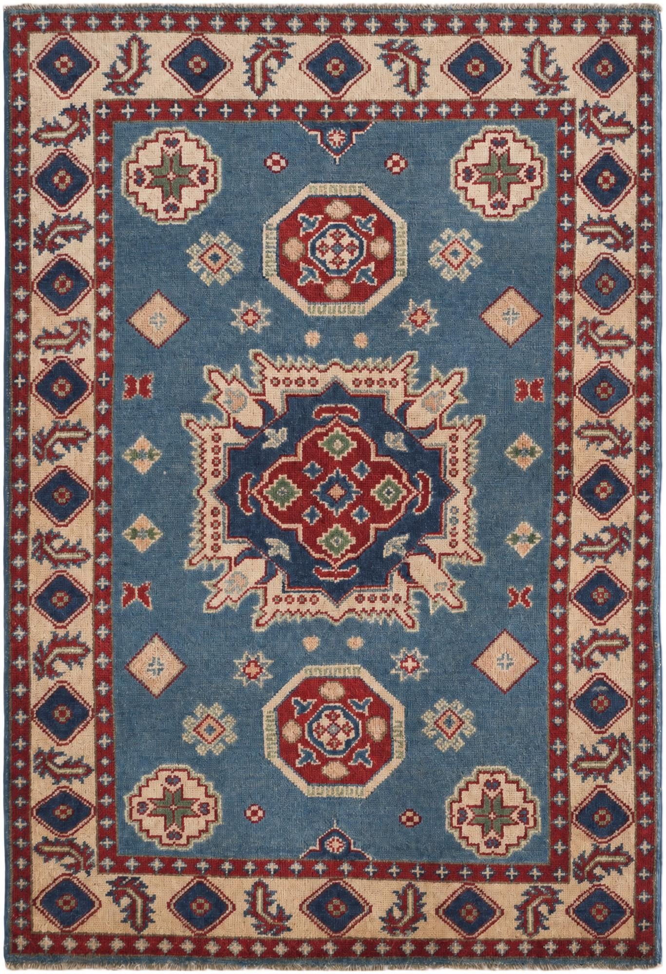 3' 5 x 5' 1 Hand Knotted Kazak Rug