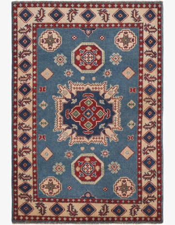 3' 5 x 5' 1 Hand Knotted Kazak Rug