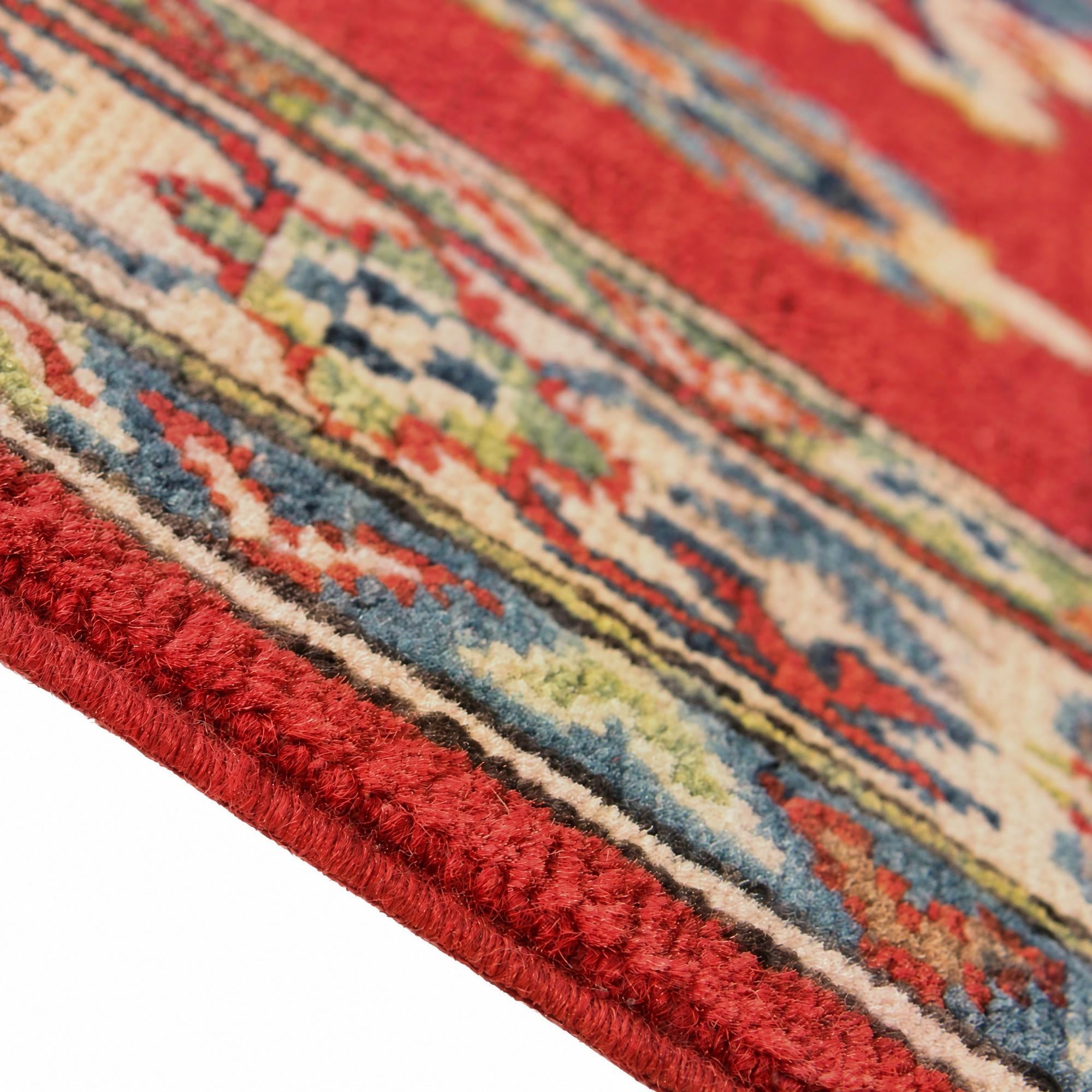 95cm x 125cm Hand Knotted Kazak Rug