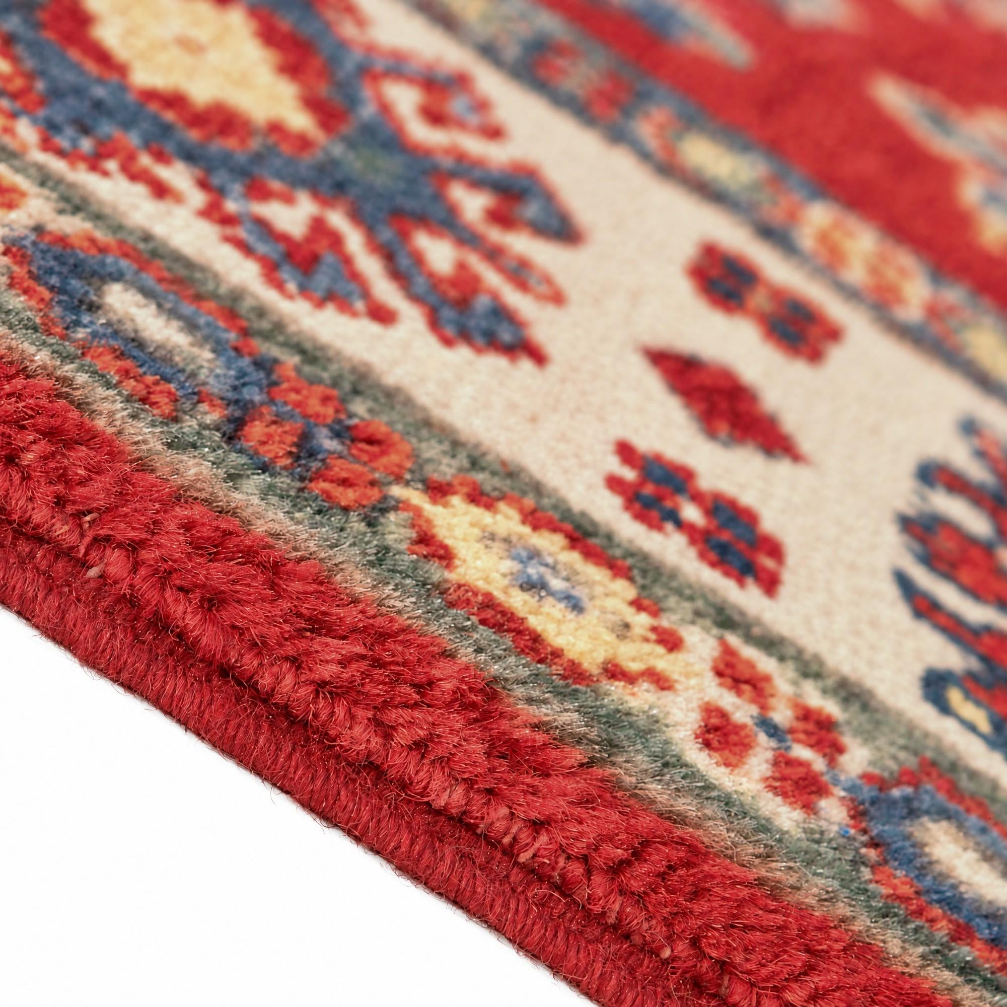 85cm x 120cm Hand Knotted Kazak Rug