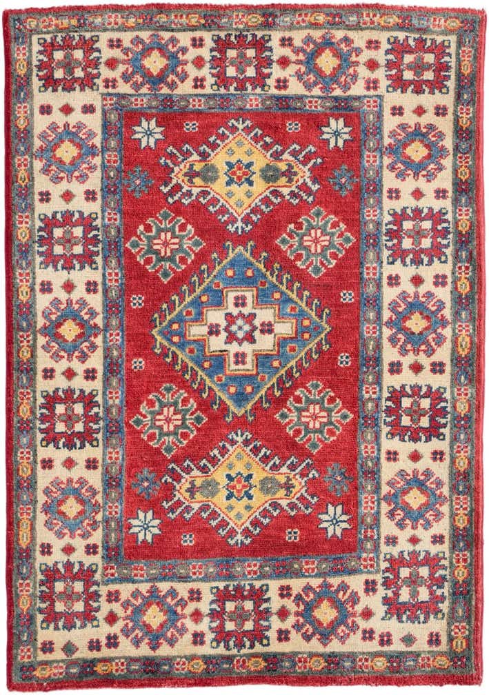2' 9 x 4' Hand Knotted Kazak Rug