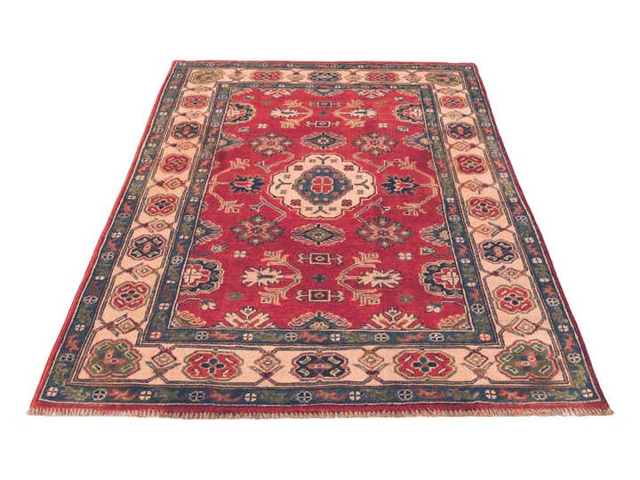 4' x 5' 9 Hand Knotted Kazak Rug