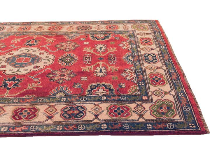 4' x 5' 9 Hand Knotted Kazak Rug