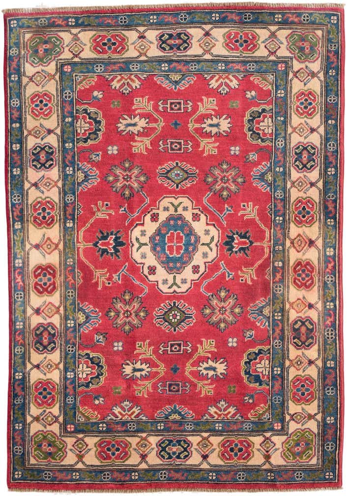 4' x 5' 9 Hand Knotted Kazak Rug