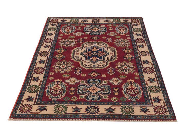 3' 4 x 5' Hand Knotted Kazak Rug