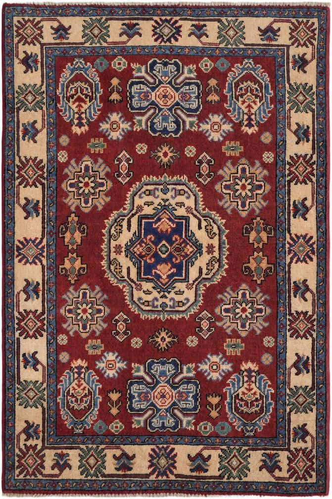 3' 4 x 5' Hand Knotted Kazak Rug
