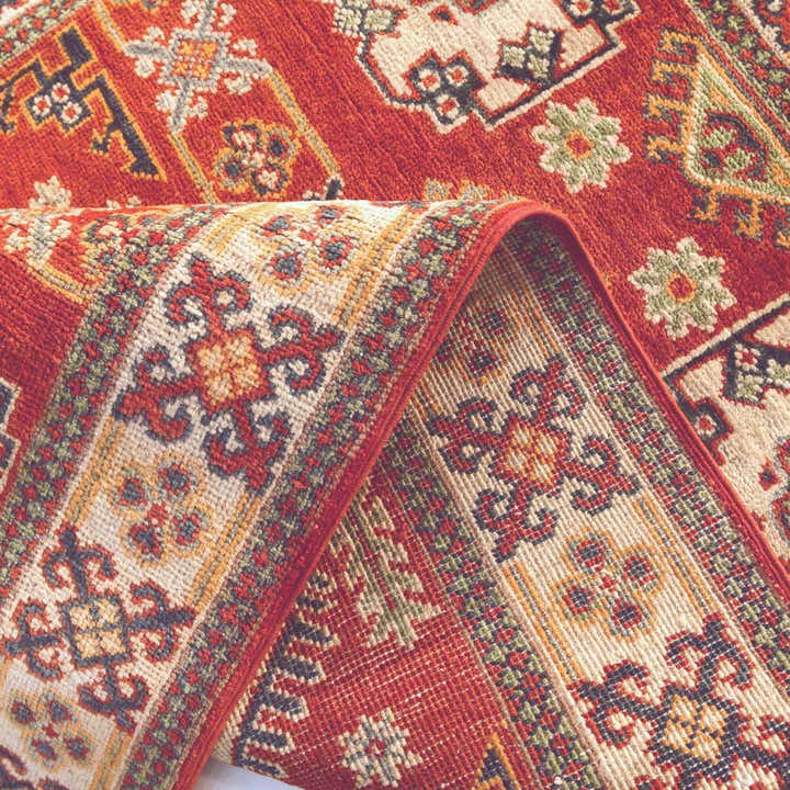 3' 5 x 4' 11 Hand Knotted Kazak Rug