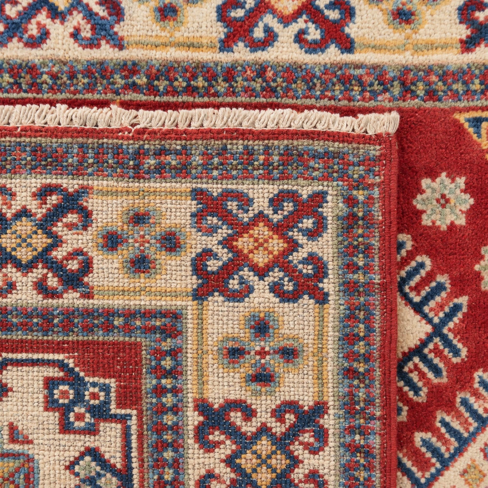 3' 5 x 4' 11 Hand Knotted Kazak Rug