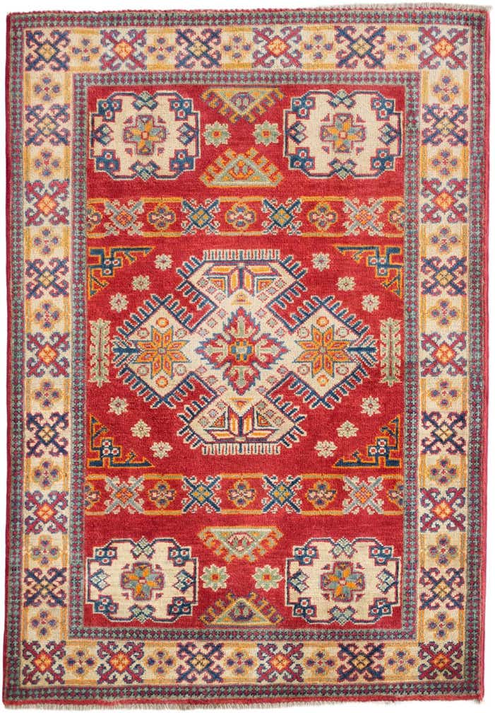 3' 5 x 4' 11 Hand Knotted Kazak Rug