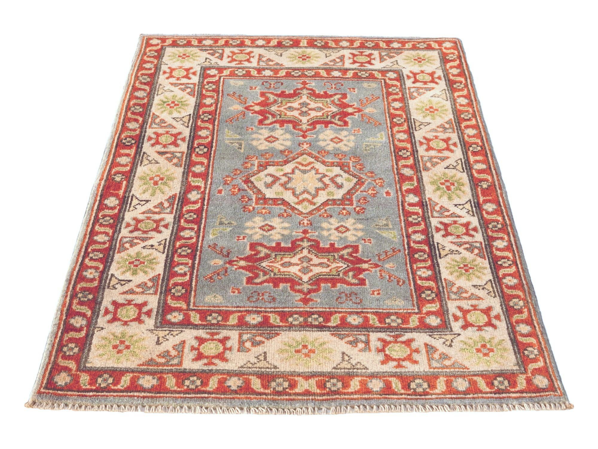 2' 10 x 4' Hand Knotted Kazak Rug