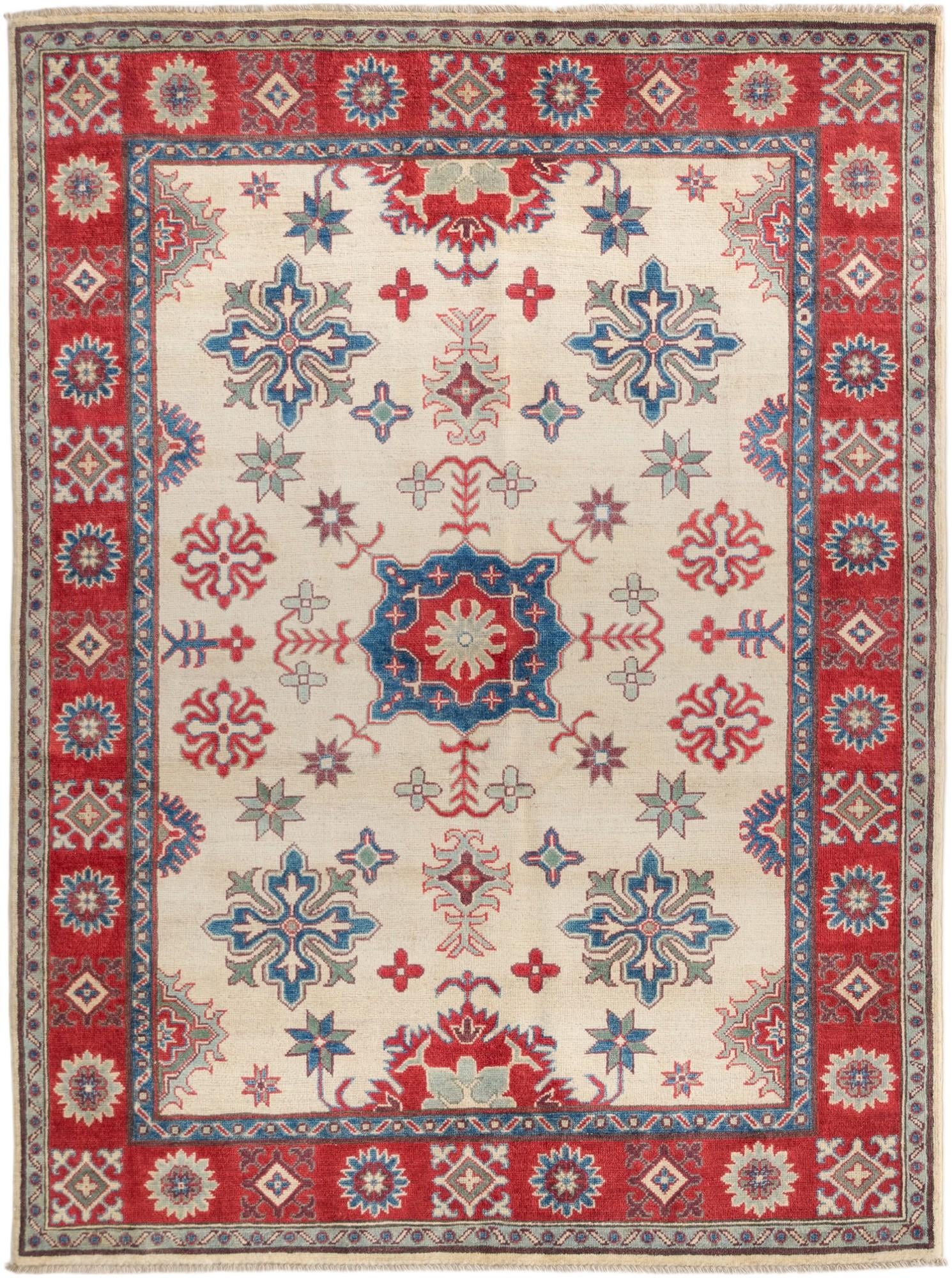 5' 2 x 6' 11 Hand Knotted Kazak Rug