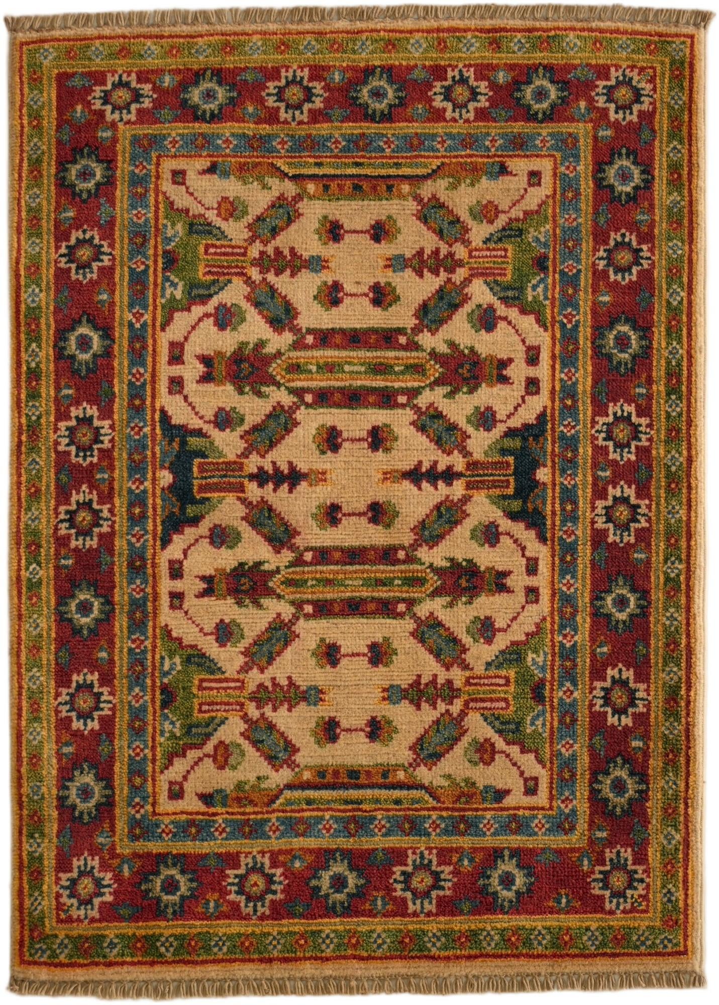 2' 2 x 3' Hand Knotted Kazak Rug
