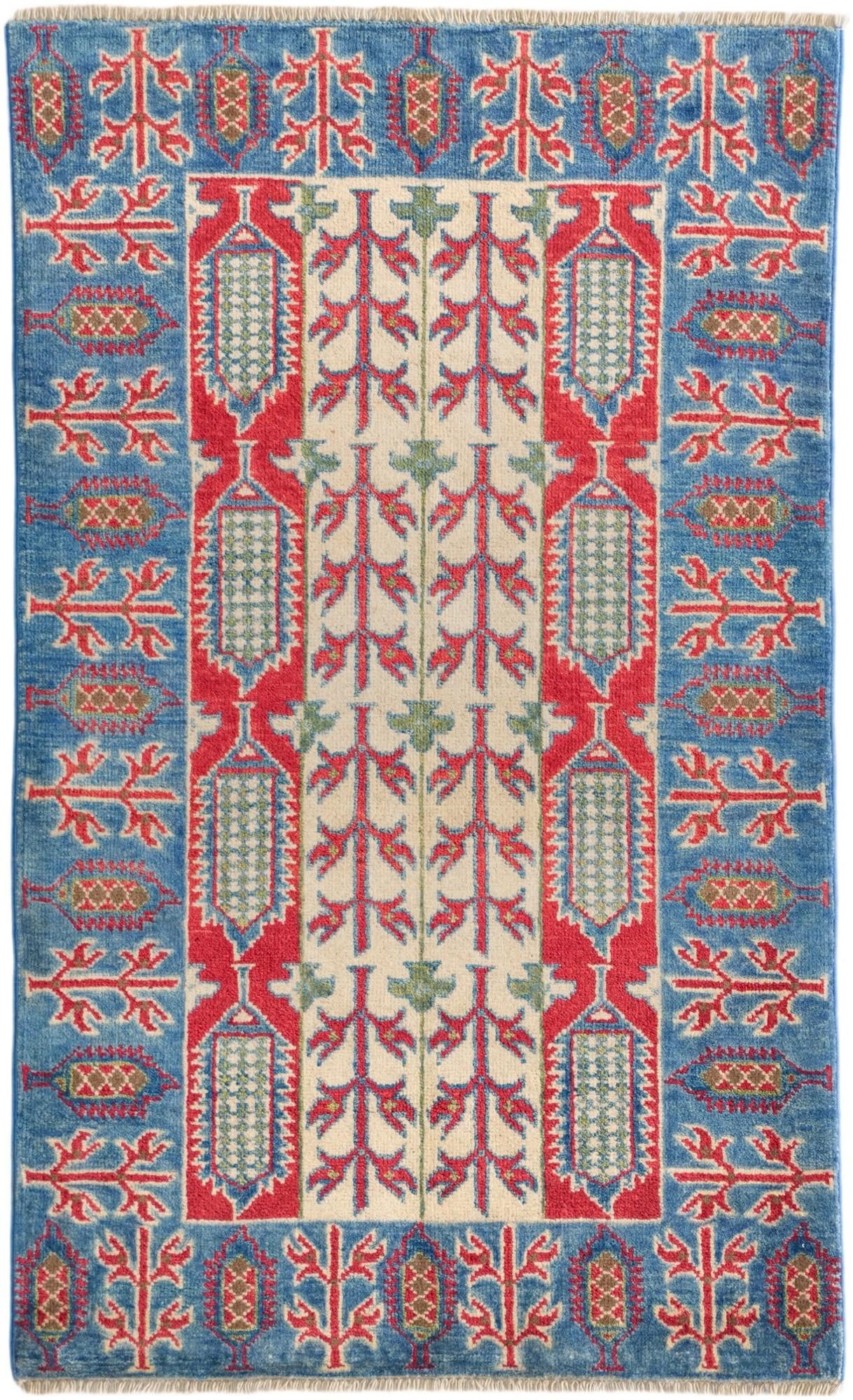 2' 7 x 4' 3 Hand Knotted Kazak Rug