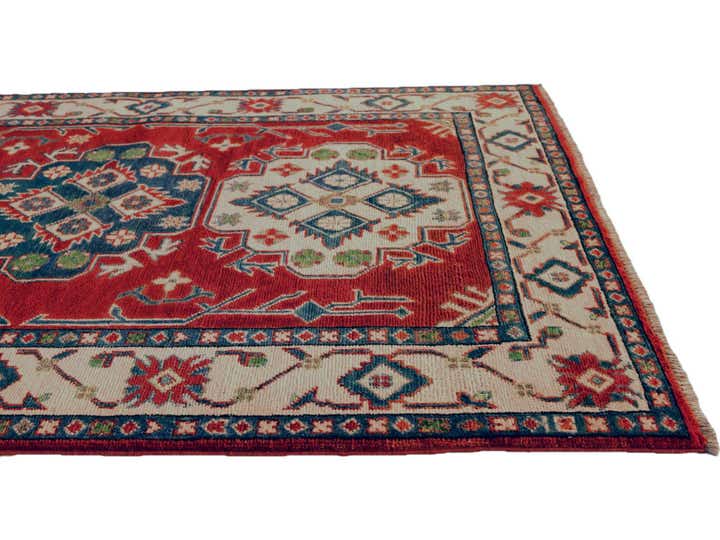 3' 5 x 4' 11 Hand Knotted Kazak Rug
