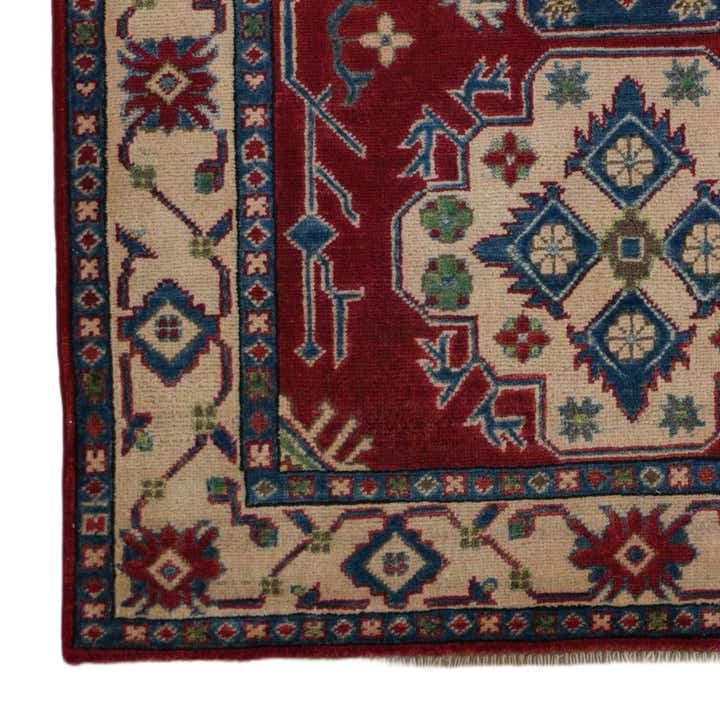 3' 5 x 4' 11 Hand Knotted Kazak Rug