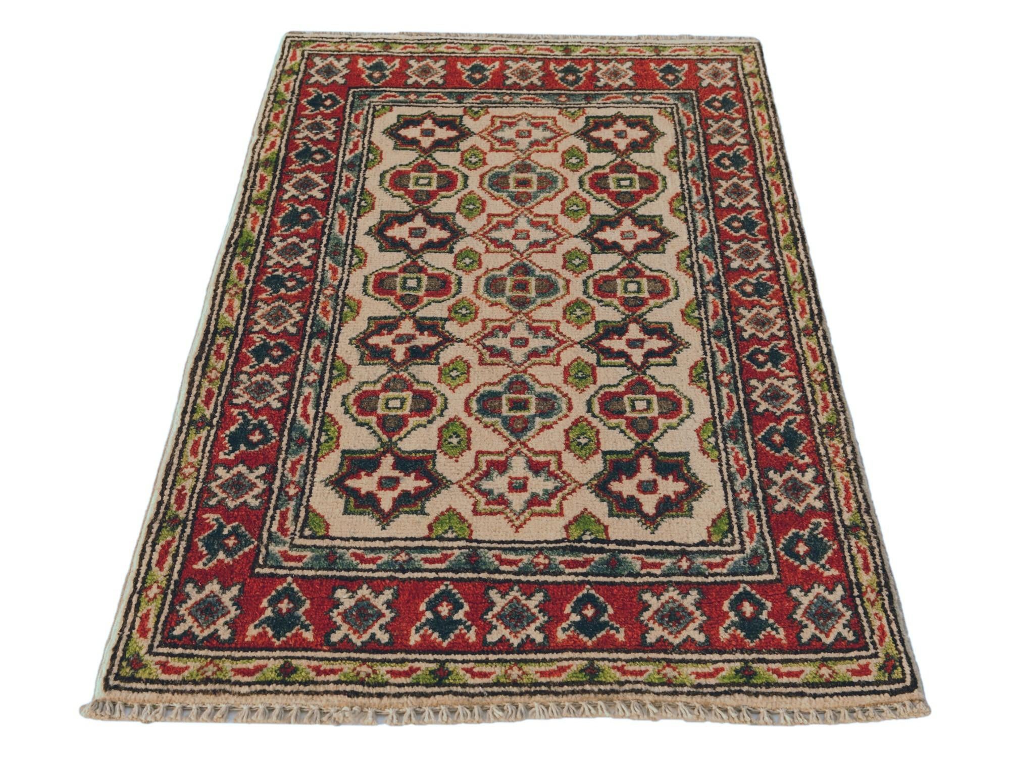 1' 11 x 3' 1 Hand Knotted Kazak Rug