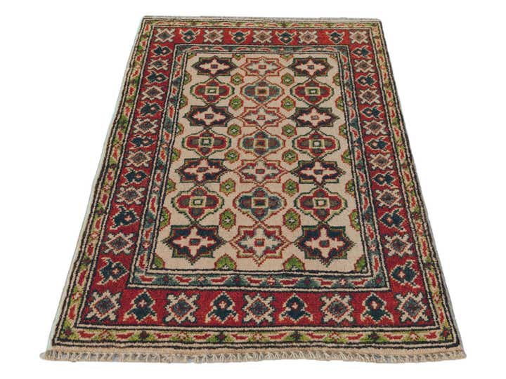 1' 11 x 3' 1 Hand Knotted Kazak Rug