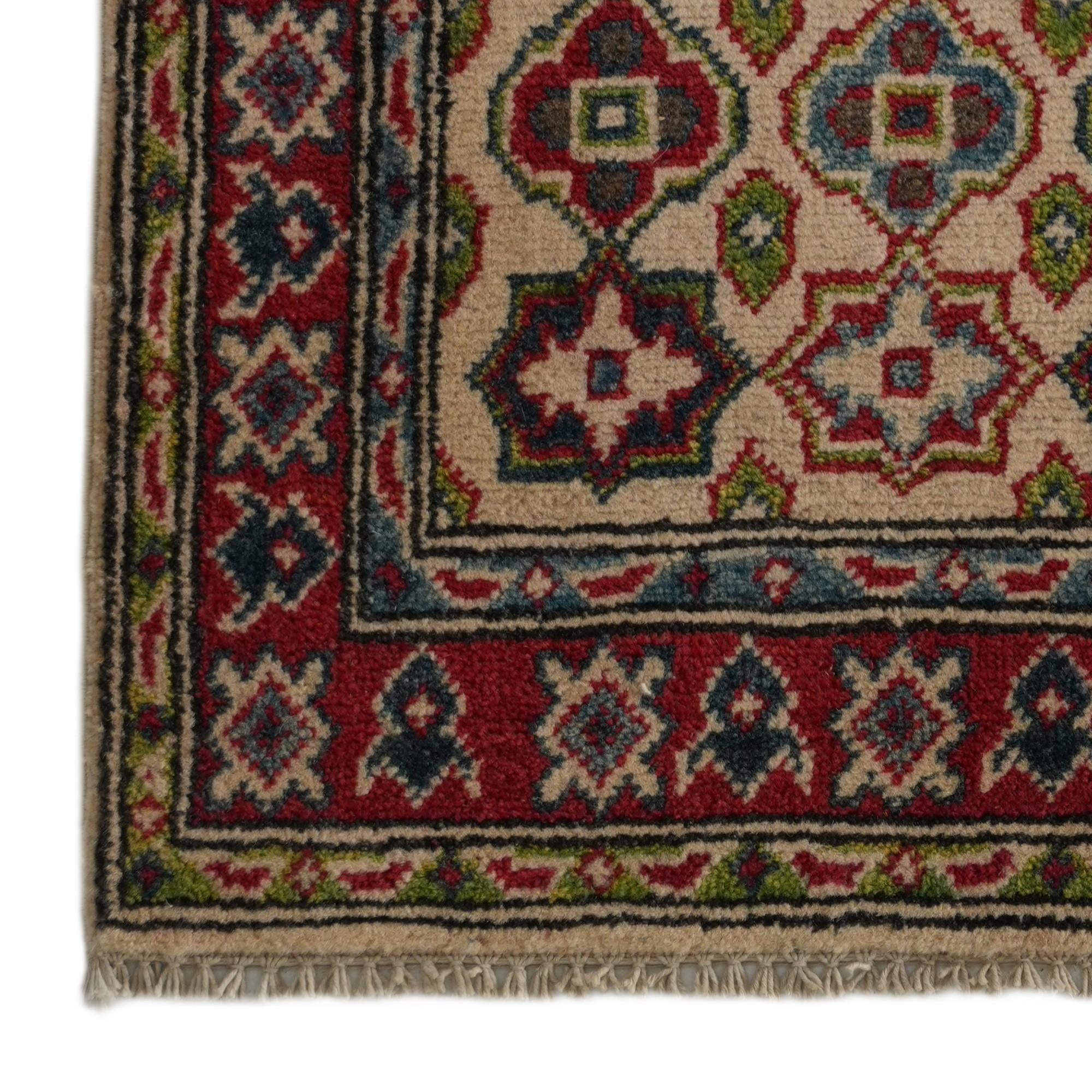 1' 11 x 3' 1 Hand Knotted Kazak Rug