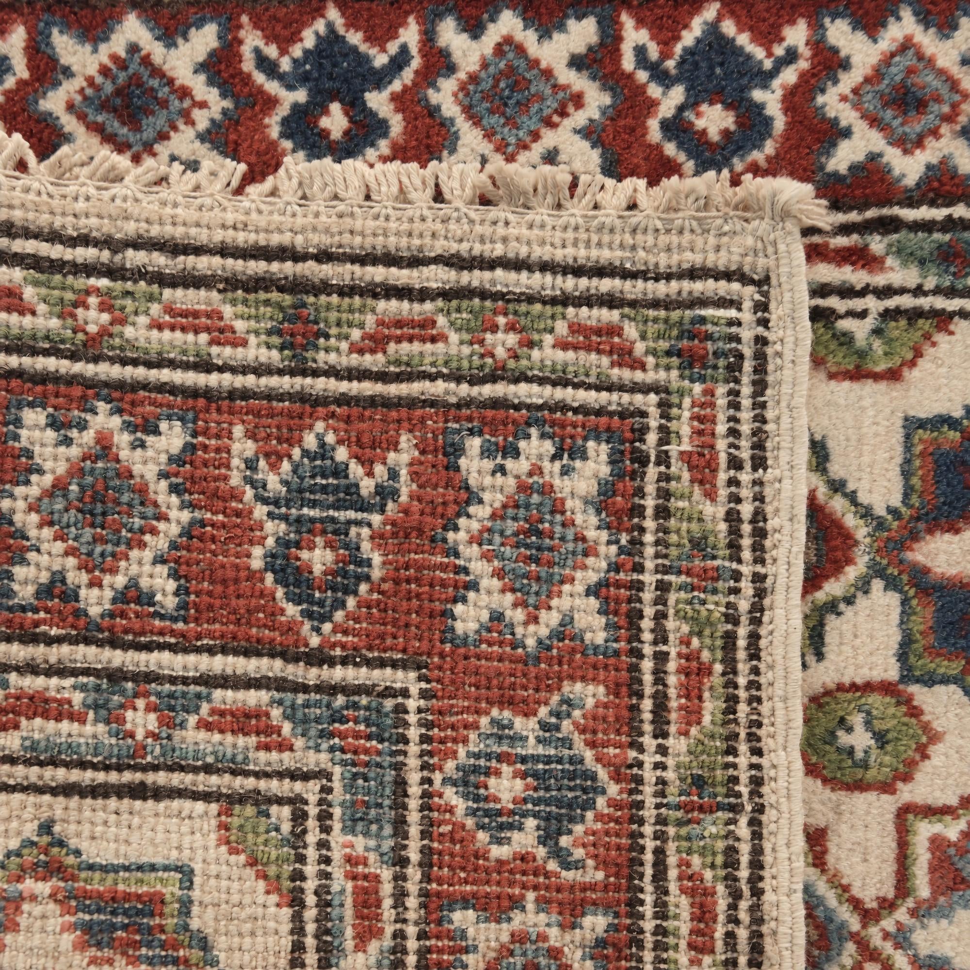 60cm x 95cm Hand Knotted Kazak Rug
