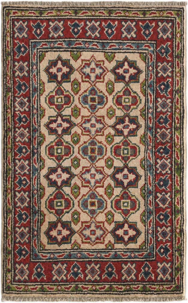 1' 11 x 3' 1 Hand Knotted Kazak Rug