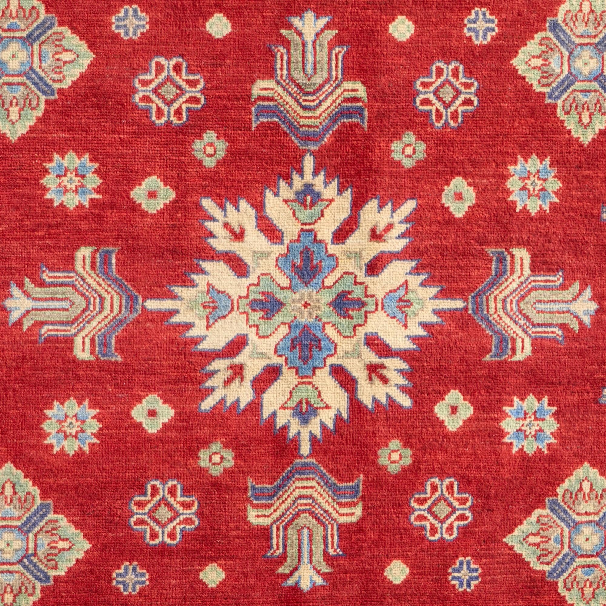 Detail image 10 of 10: 4' 9 x 6' 11 Hand Knotted Kazak Rug
