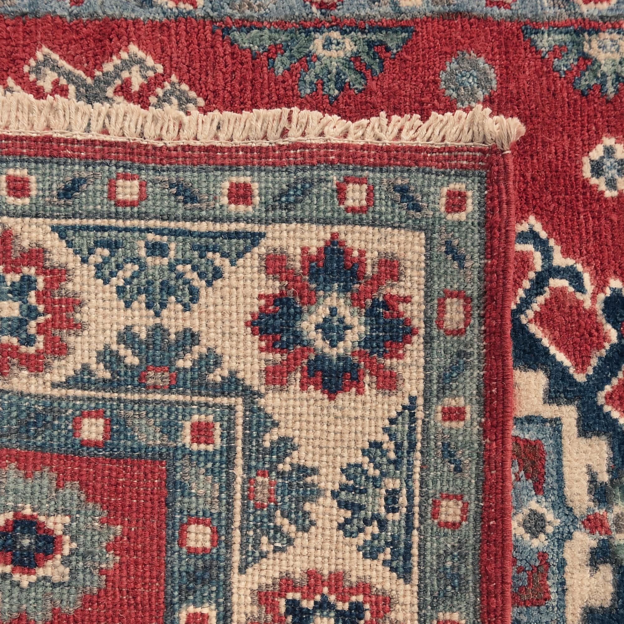 85cm x 120cm Handgeknüpft Kazak Teppich