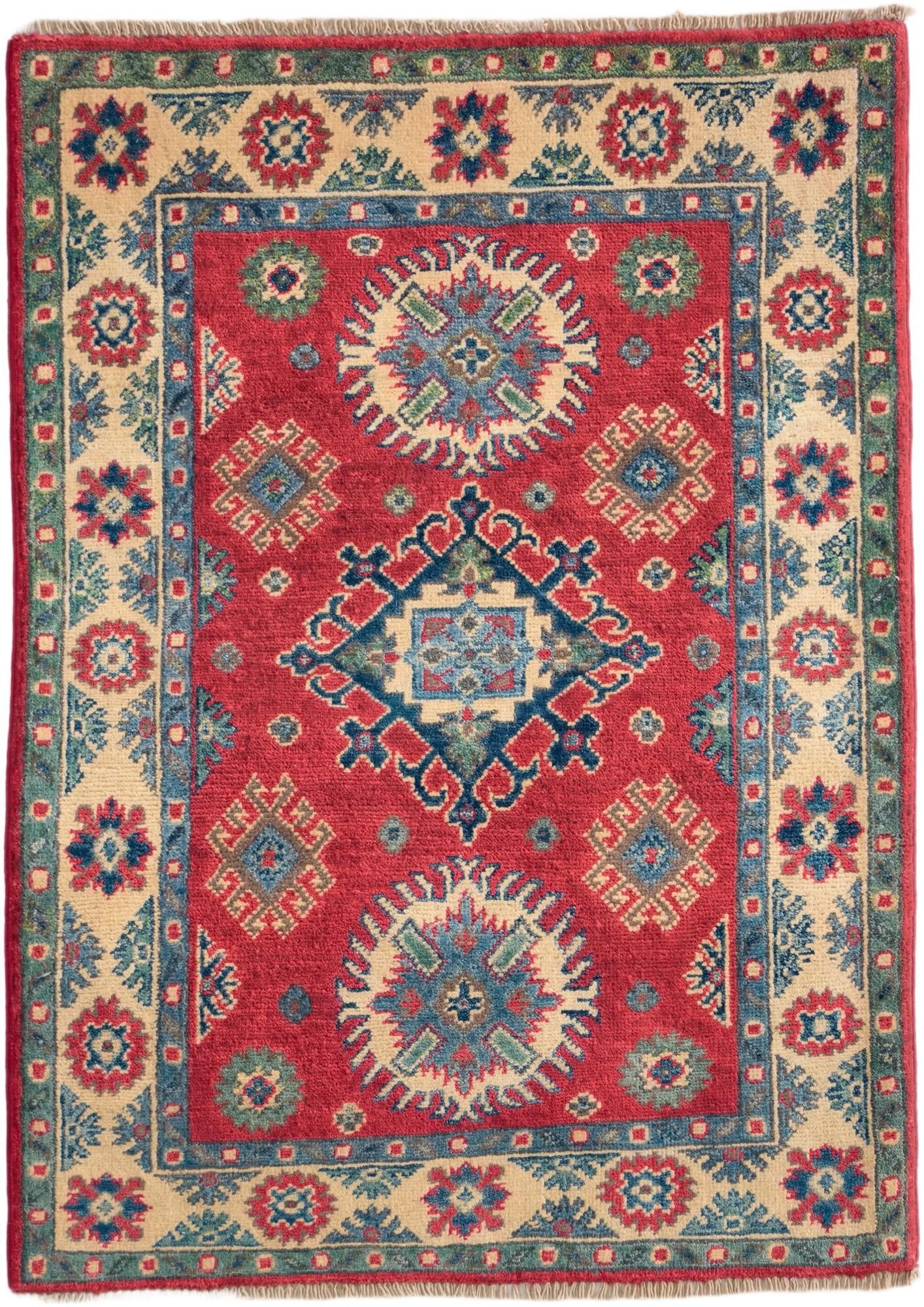 2' 9 x 3' 11 Hand Knotted Kazak Rug