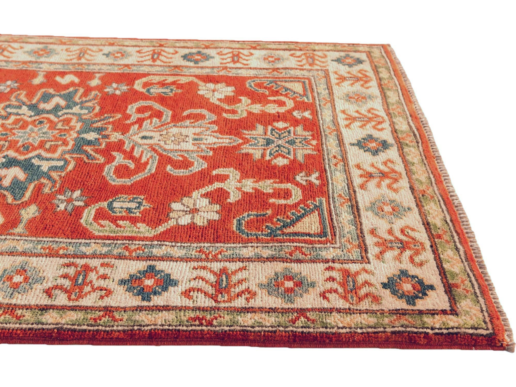 2' 9 x 4' 1 Hand Knotted Kazak Rug