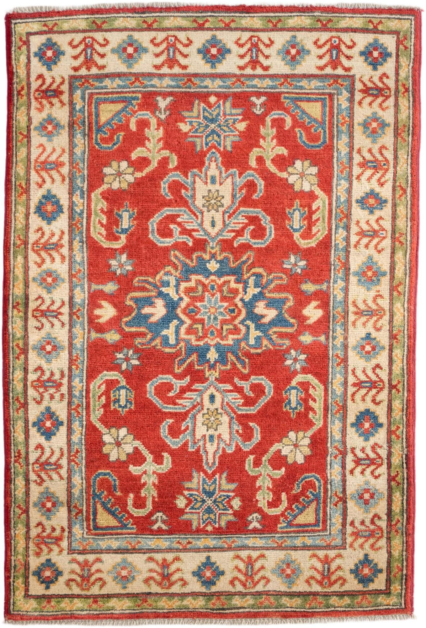 2' 9 x 4' 1 Hand Knotted Kazak Rug