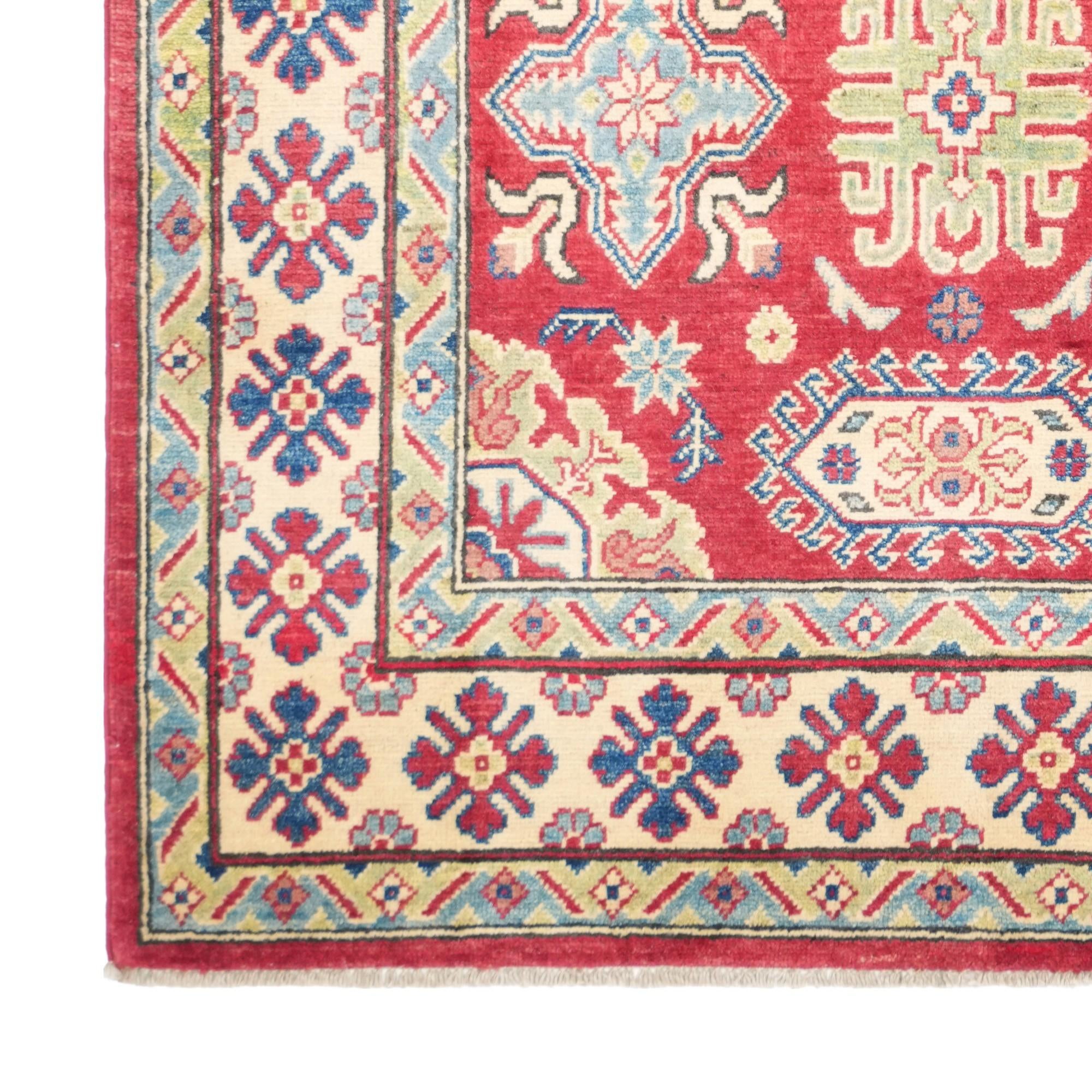130cm x 190cm Handgeknüpft Kazak Teppich