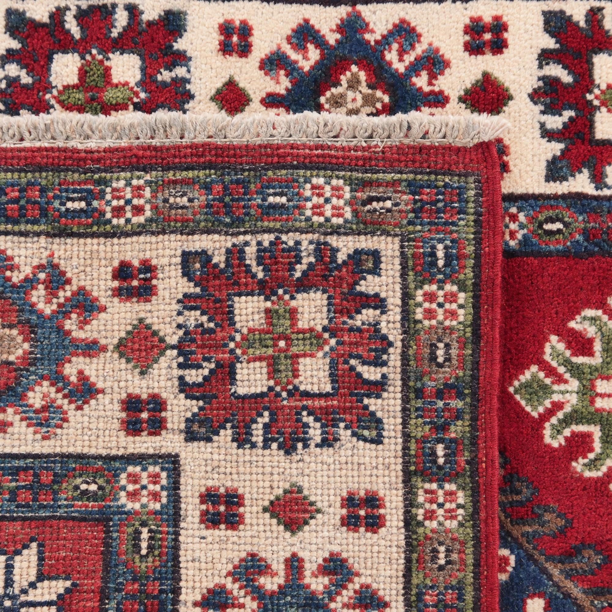 Detail image 12 of 12: 2' 9 x 4' 2 Hand Knotted Kazak Rug