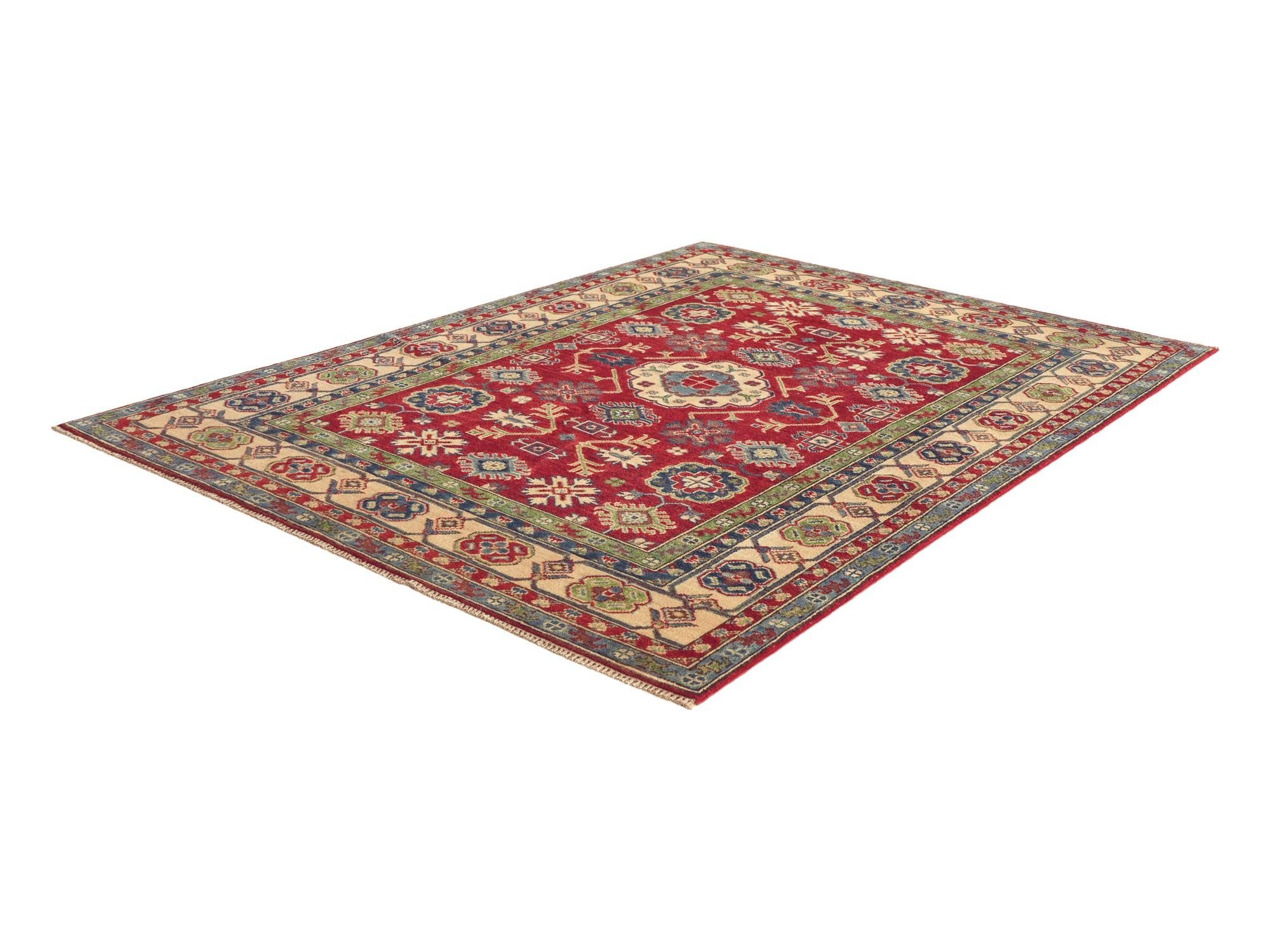 5' 1 x 6' 11 Hand Knotted Kazak Rug