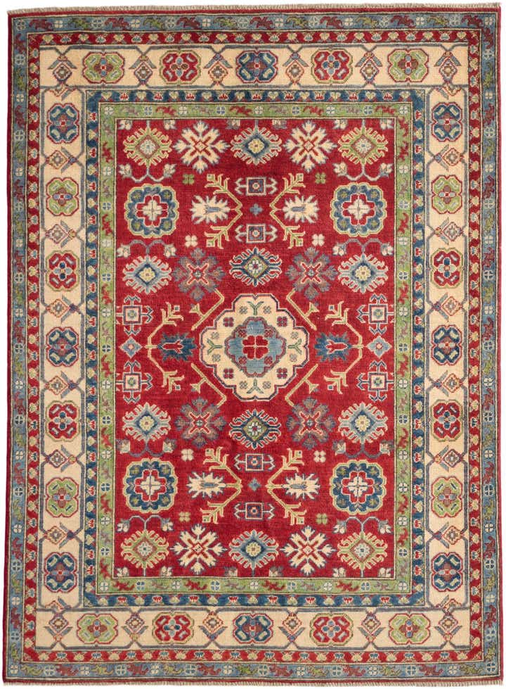 5' 1 x 6' 11 Hand Knotted Kazak Rug
