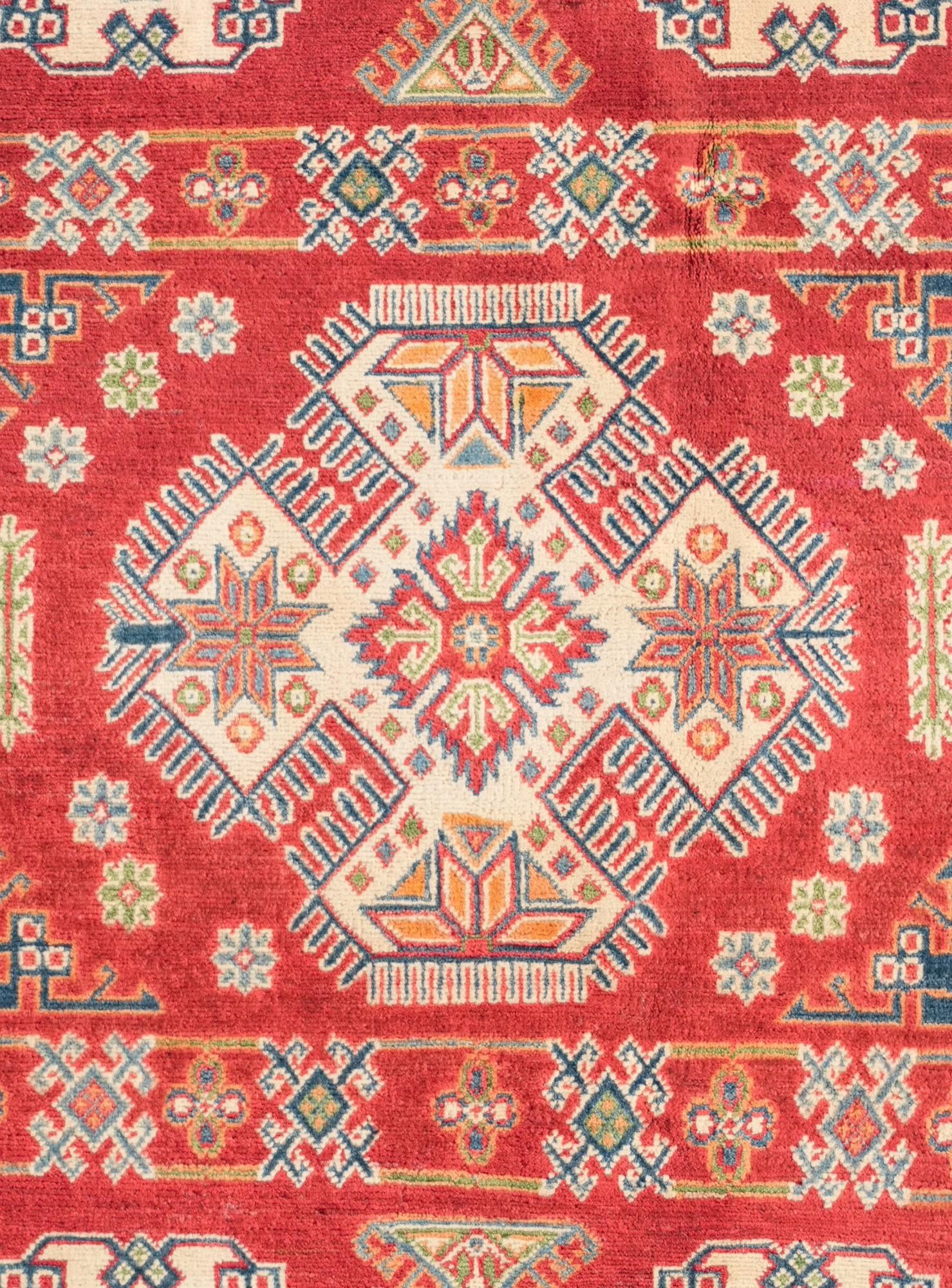 4' x 6' Hand Knotted Kazak Rug