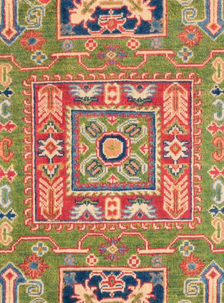 4' x 5' 10 Hand Knotted Kazak Rug