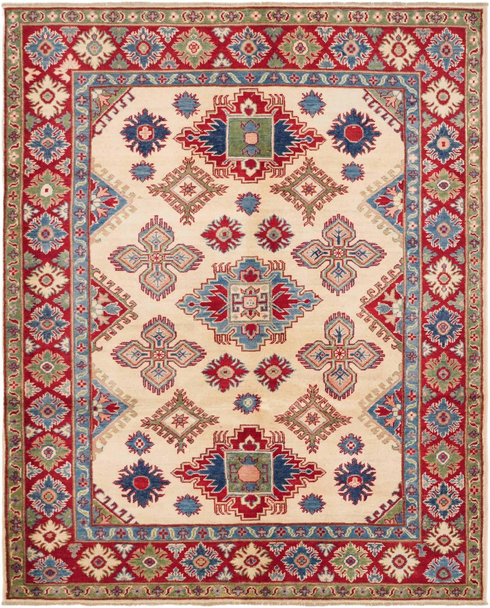 5' 5 x 6' 9 Hand Knotted Kazak Rug