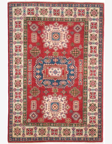 4' x 5' 11 Hand Knotted Kazak Rug