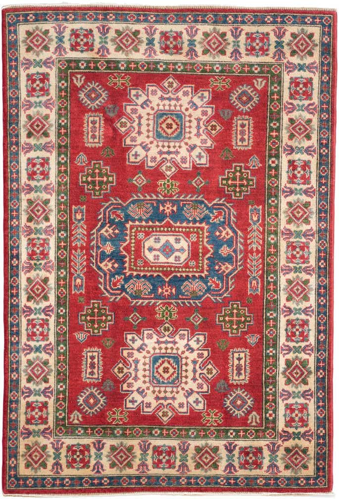 4' x 5' 11 Hand Knotted Kazak Rug