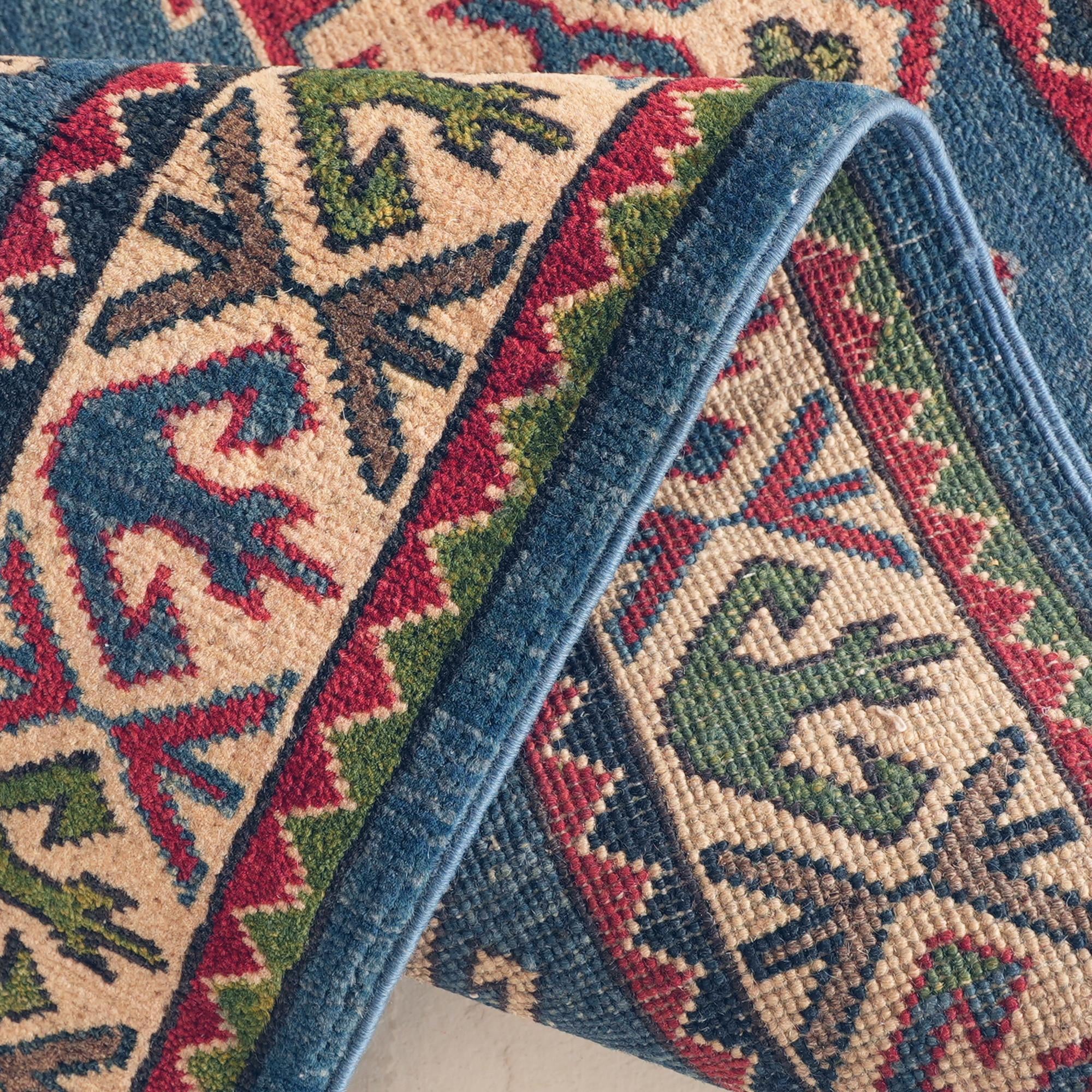 Detail image 8 of 10: 2' 10 x 4' Hand Knotted Kazak Rug