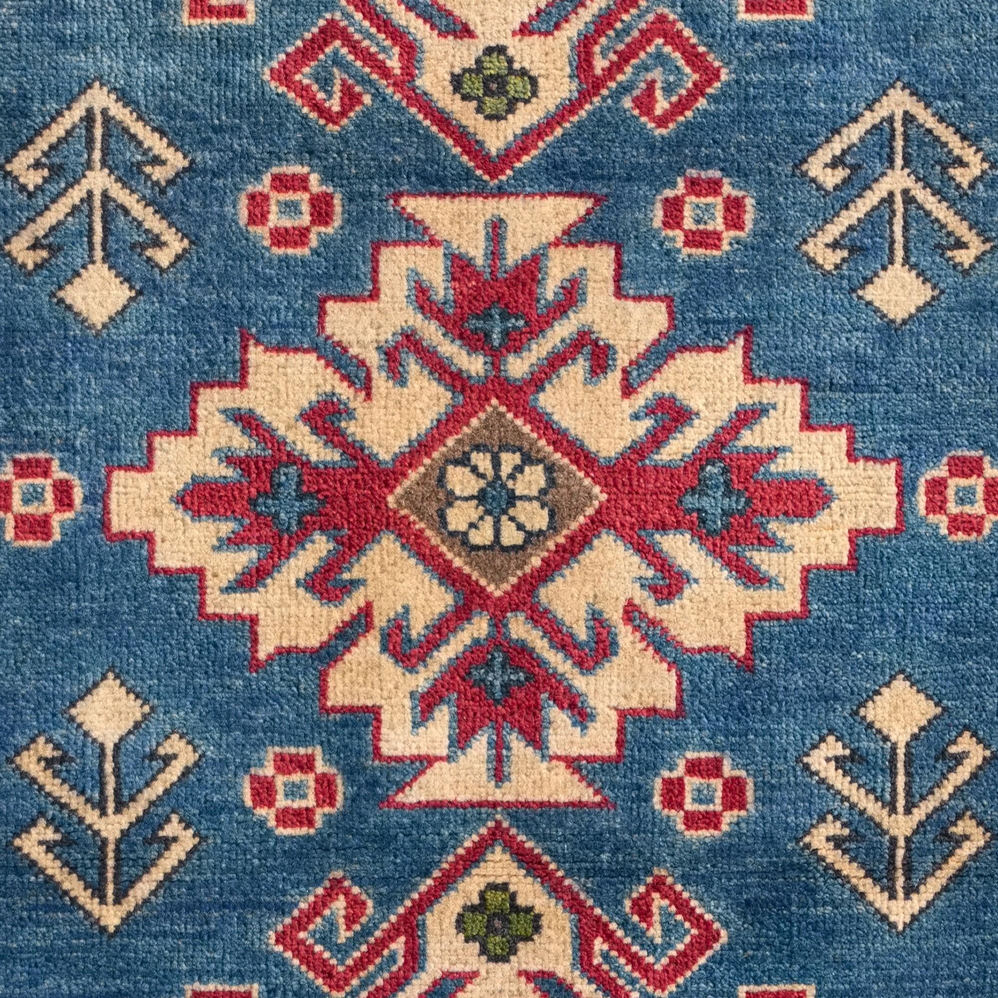 Detail image 10 of 10: 2' 10 x 4' Hand Knotted Kazak Rug