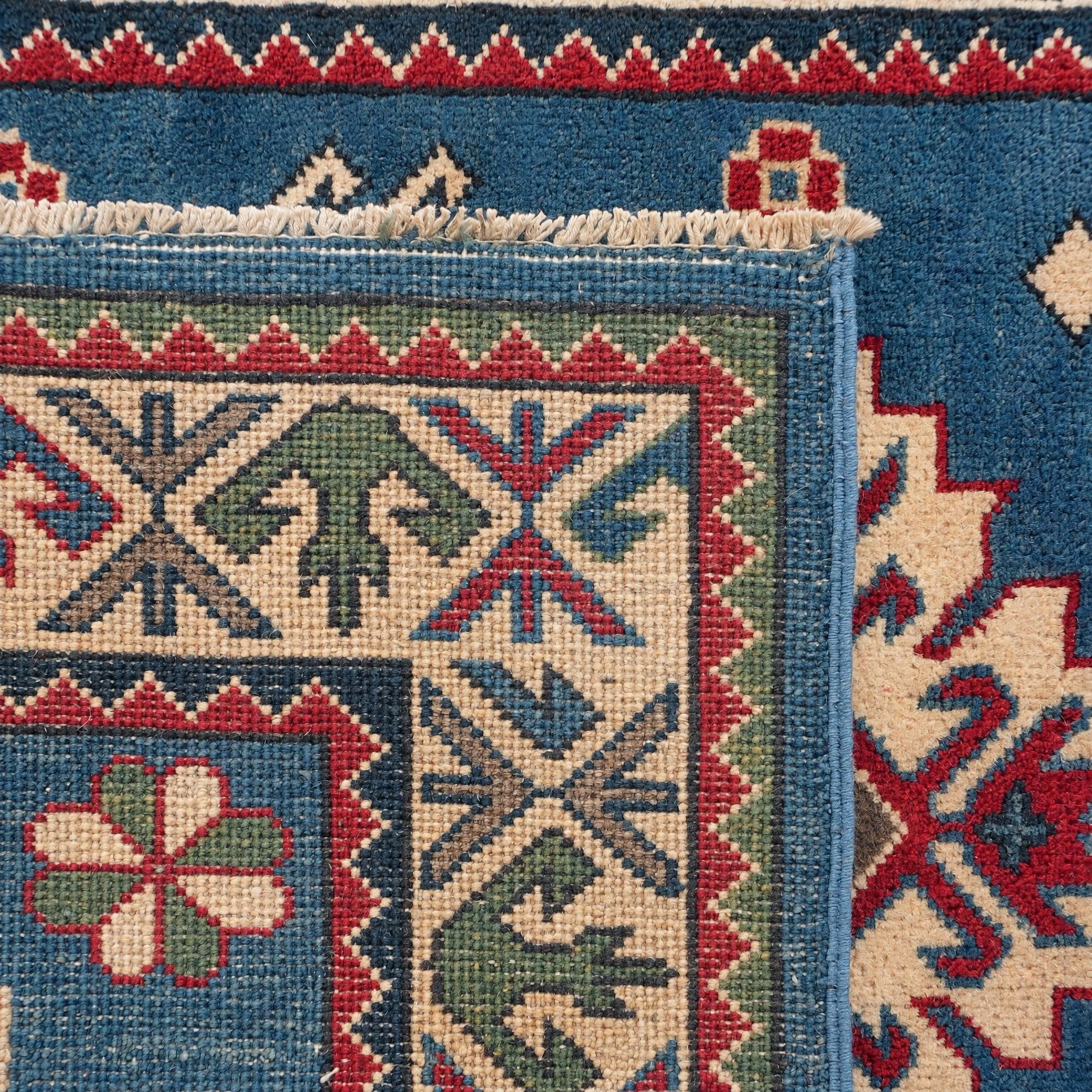 85cm x 120cm Handgeknüpft Kazak Teppich