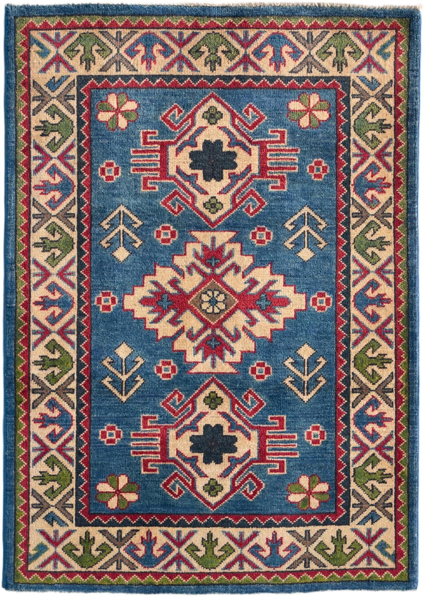 Detail image 2 of 10: 2' 10 x 4' Hand Knotted Kazak Rug